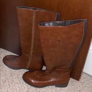 Tall brown boots